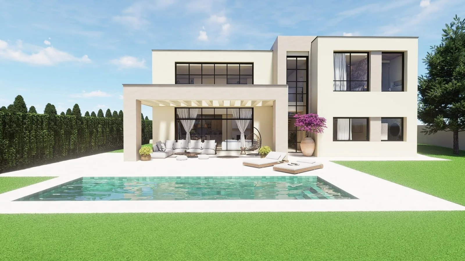 Villa con piscina y jardín en Chiclana de la Frontera — photo 4
