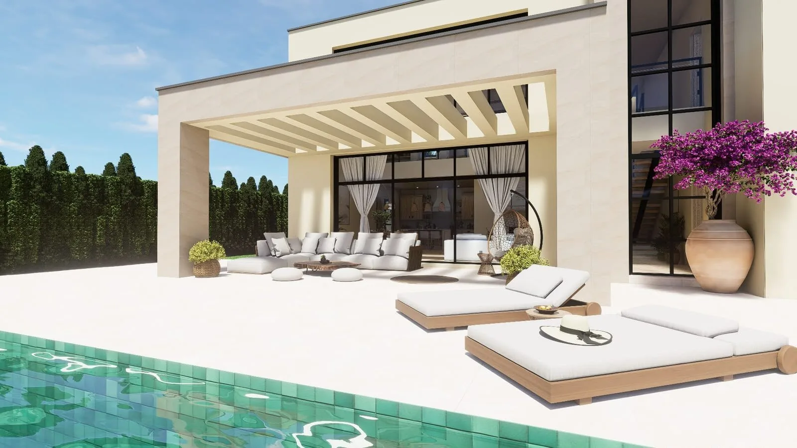 Villa con piscina y jardín en Chiclana de la Frontera — photo 5